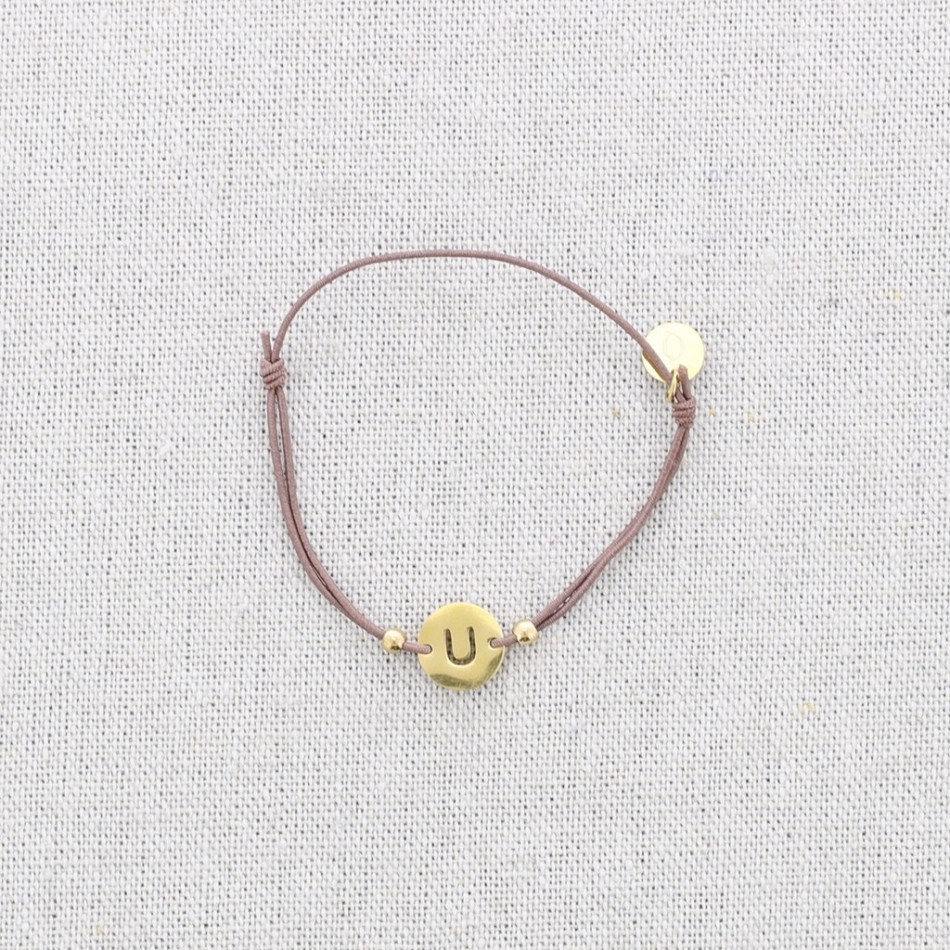 ELASTIC STEEL LETTER U BRACELET