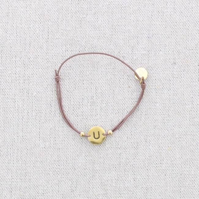 ELASTIC STEEL LETTER U BRACELET
