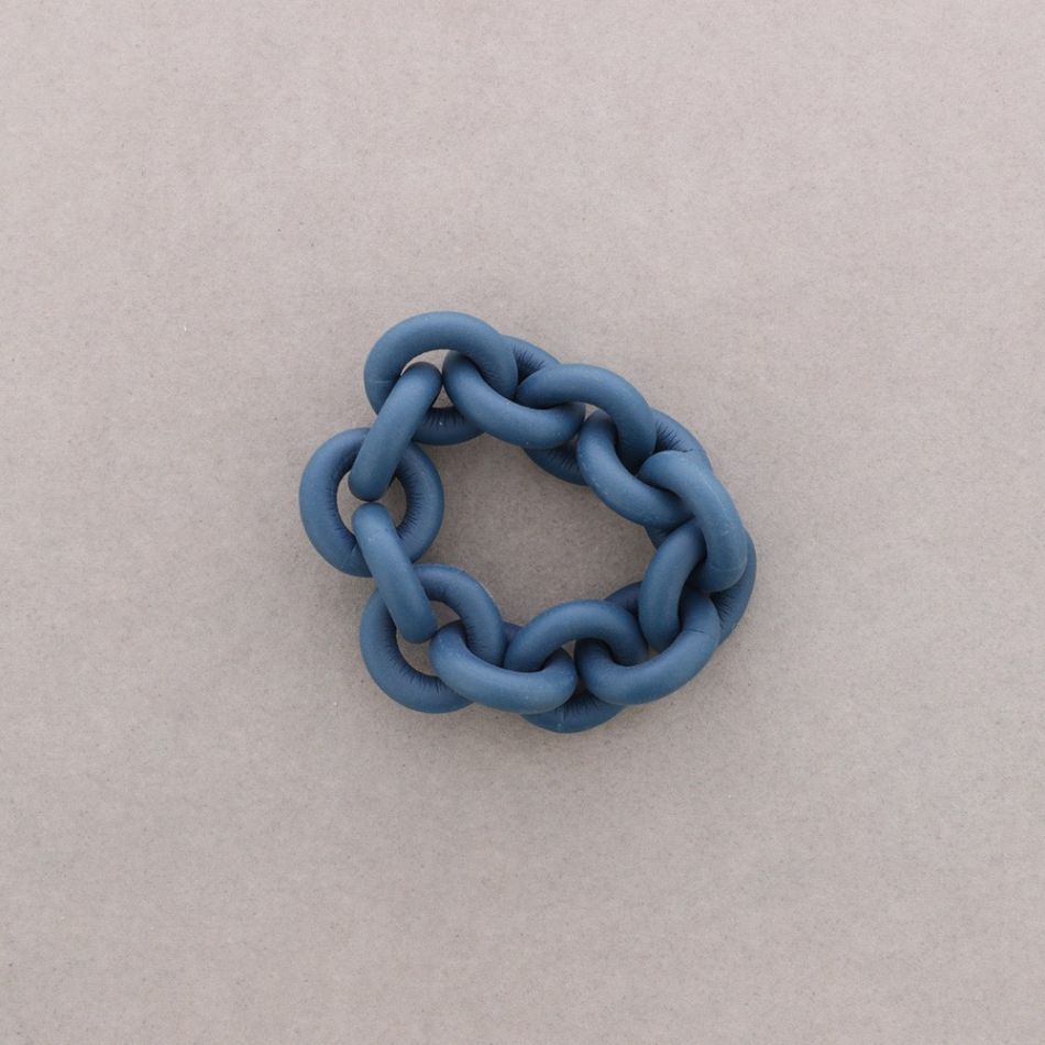 PULSERA ESLABONES CAUCHO