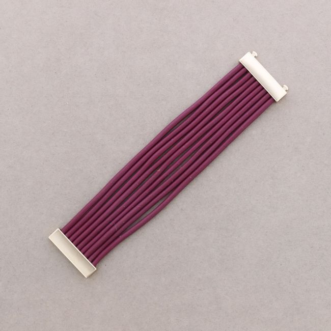 PULSERA MULTI TIRAS CAUCHO CIERRE IMÁN