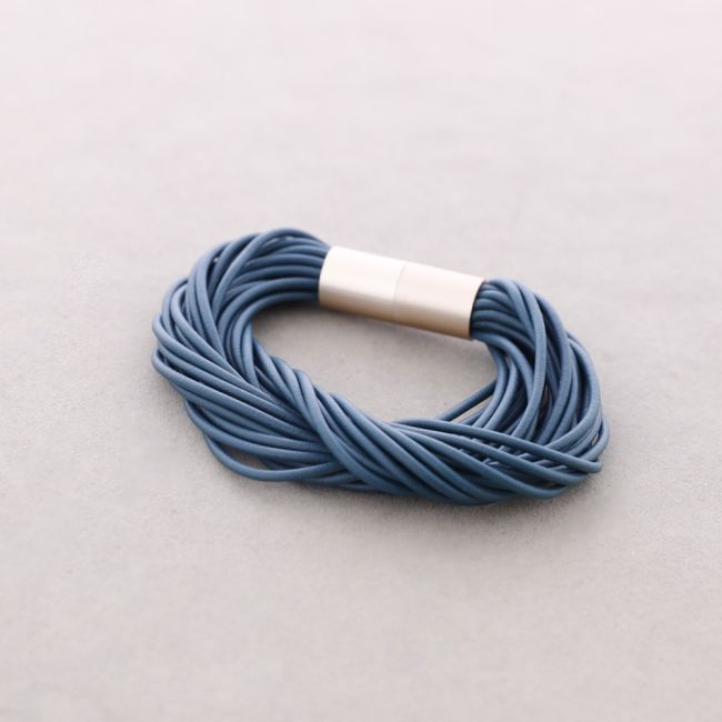 PULSERA MULTI TIRAS CAUCHO CIERRE IMÁN