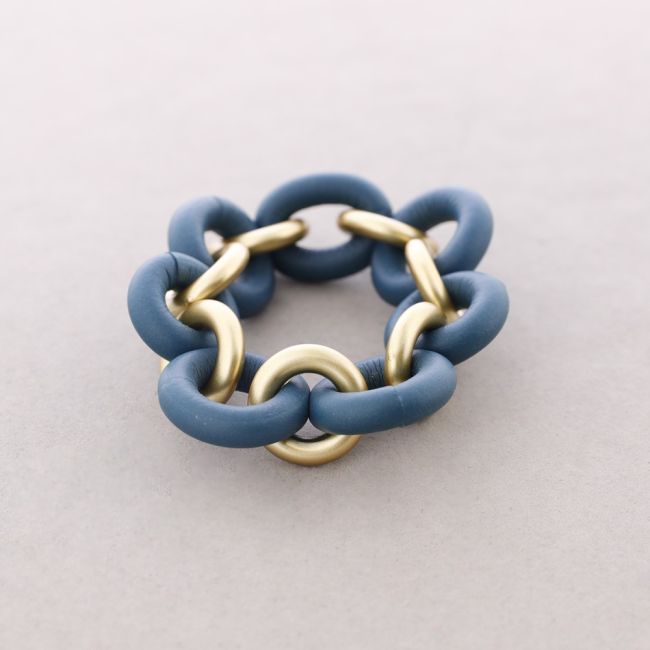 PULSERA ESLABONES CAUCHO