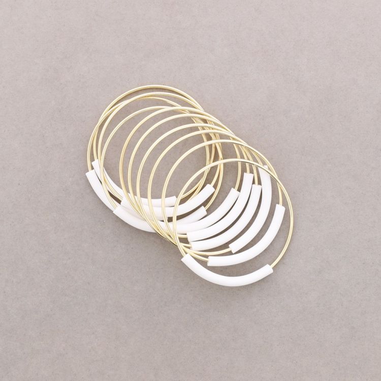 PULSERA MULTI ANILLA CAUCHO