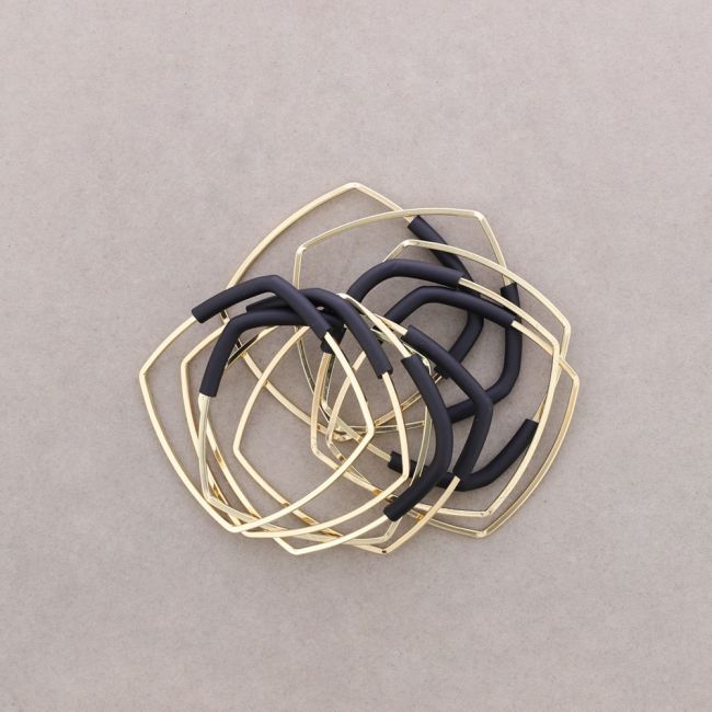 PULSERA MULTI CUADRADO CAUCHO