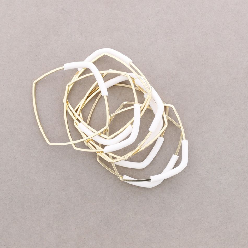 PULSERA MULTI CUADRADO CAUCHO