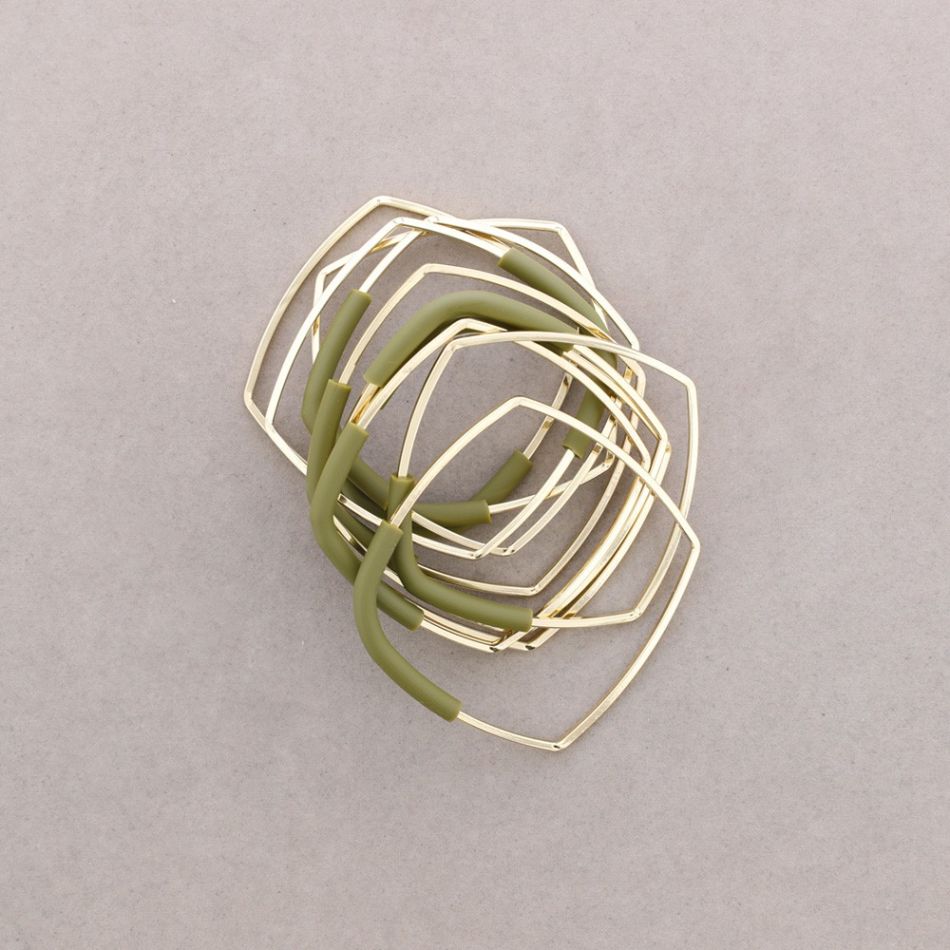 PULSERA MULTI CUADRADO CAUCHO