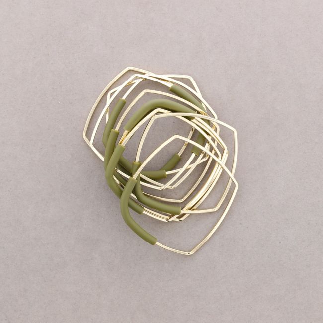 PULSERA MULTI CUADRADO CAUCHO