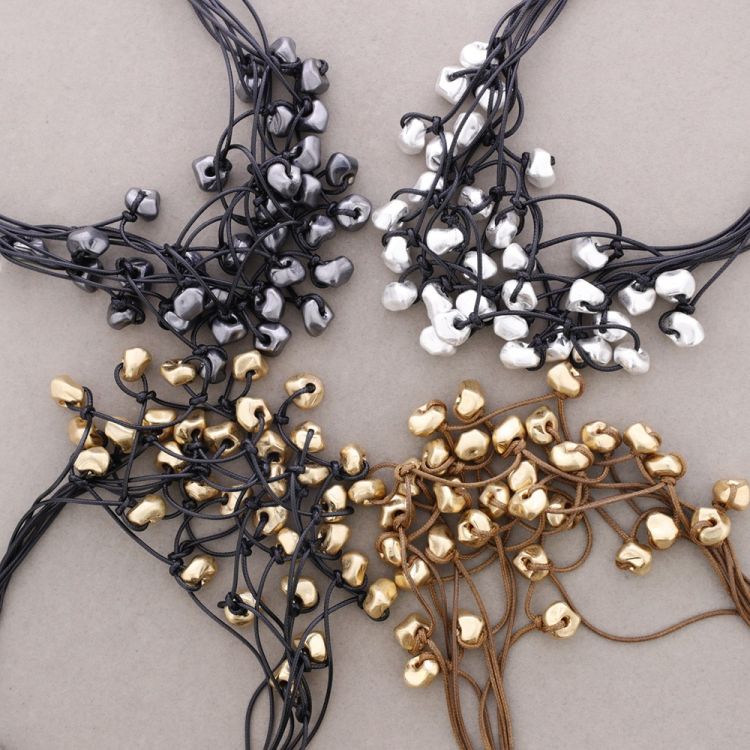 METAL FINISH BEAD NECKLACE 2