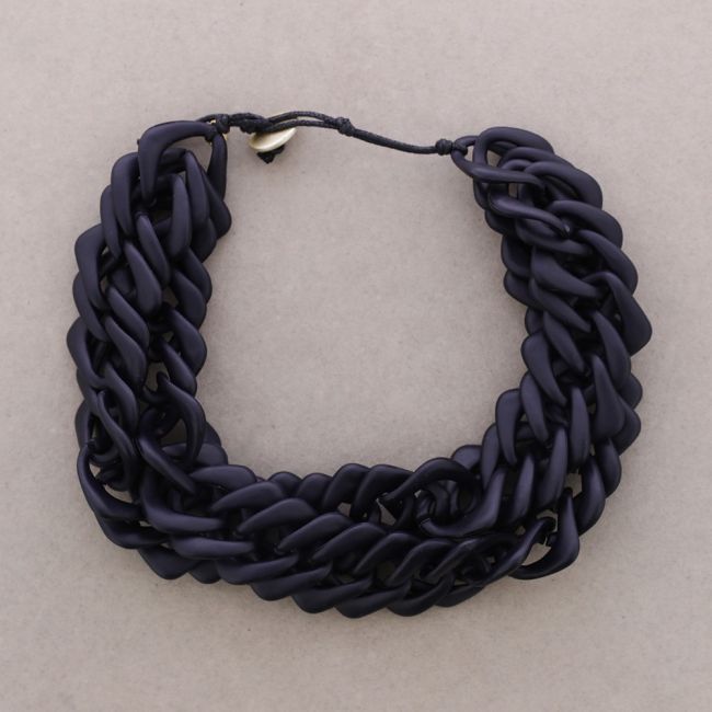 GARGANTILLA DOBLE ESLABONES RESINA