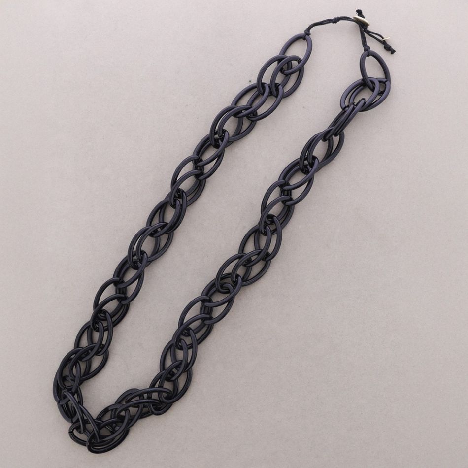 COLLAR LARGO ESLABONES RESINA