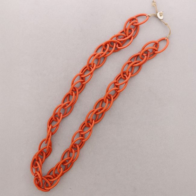 COLLAR LARGO ESLABONES RESINA