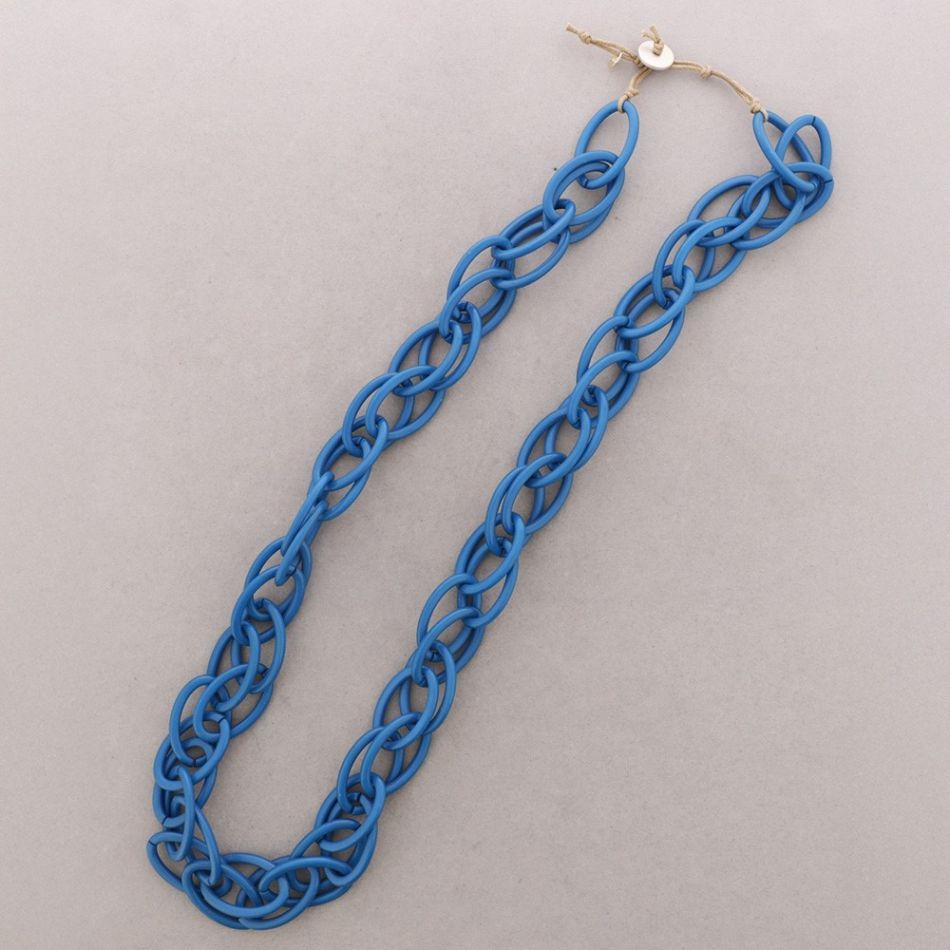 COLLAR LARGO ESLABONES RESINA