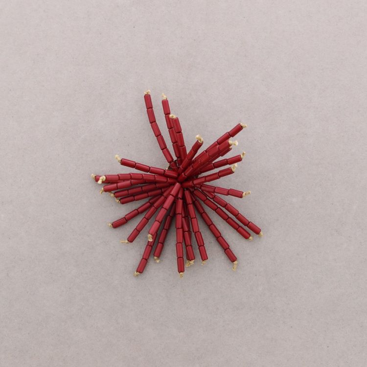 BROCHE ALFILER FLOR TUBITOS RESINA 2