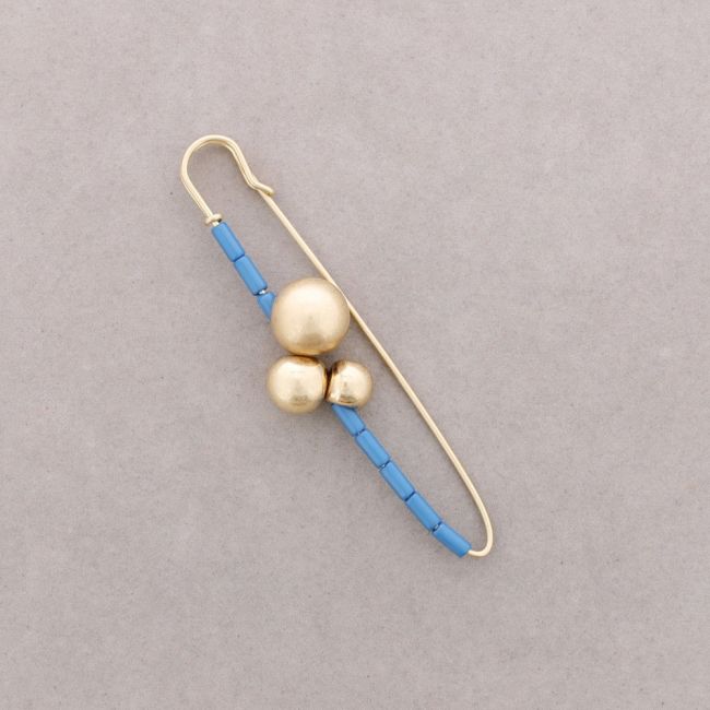 BROOCH PIN BALLS METAL FINISH RESIN TUBES