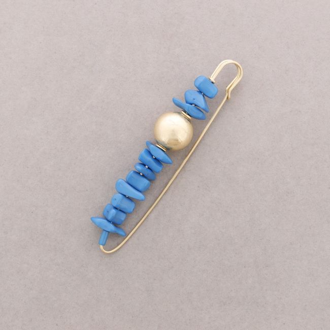 BROCHE ALFILER CUENTAS RESINA