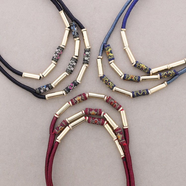 ETHNIC METAL BEAD CHOKER 2