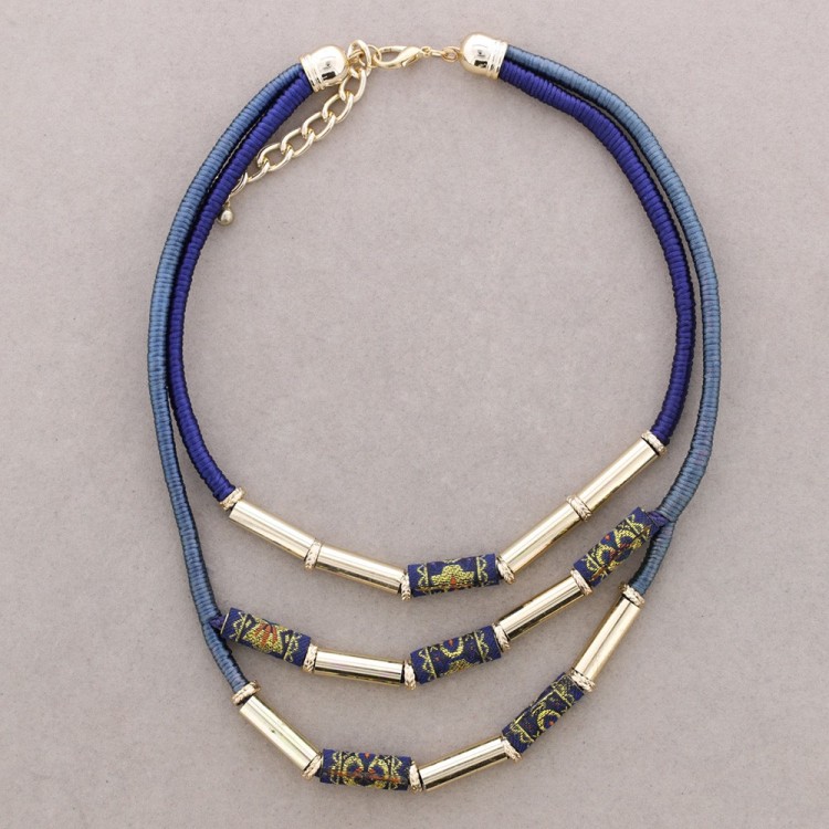 ETHNIC METAL BEAD CHOKER