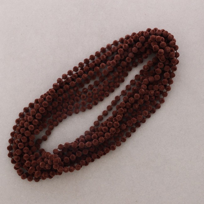 COLLAR LARGO MULTIFILA BOLAS TERCIOPELO