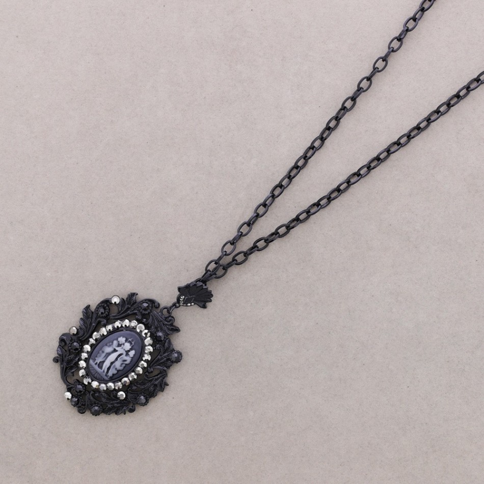 COLLAR LARGO COLG.METAL RESINA
