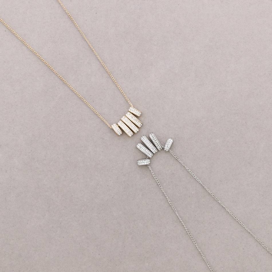METAL CRYSTALS NECKLACE