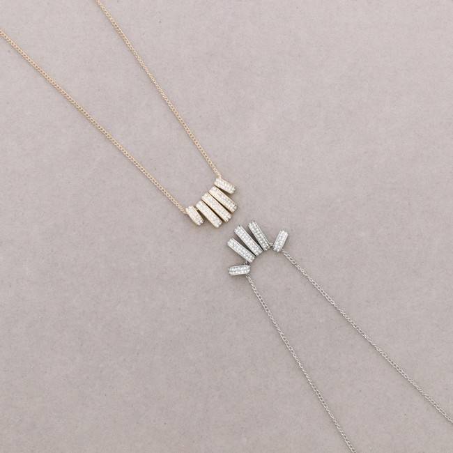 METAL CRYSTALS NECKLACE