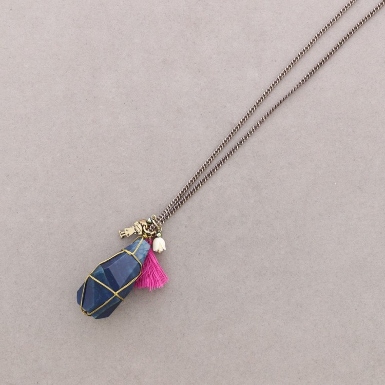 COLLAR LARGO COLG. PIEDRA