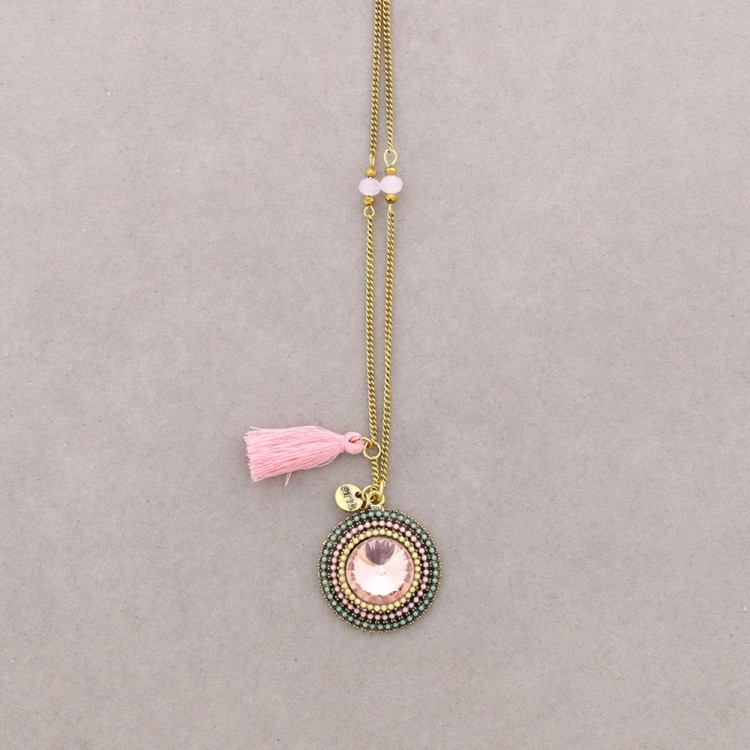 COLLAR LARGO COLG. CUENTAS INCRUSTADAS 2