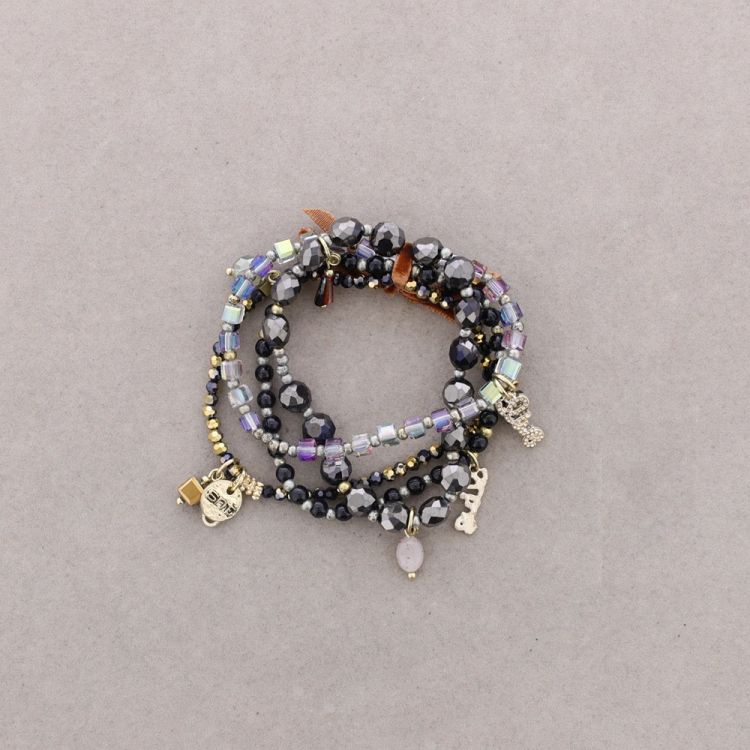 PULSERA 4 TIRAS CUENTAS