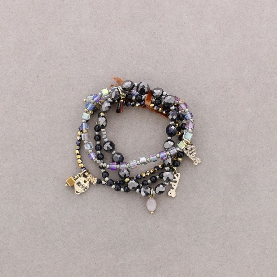 PULSERA 4 TIRAS CUENTAS