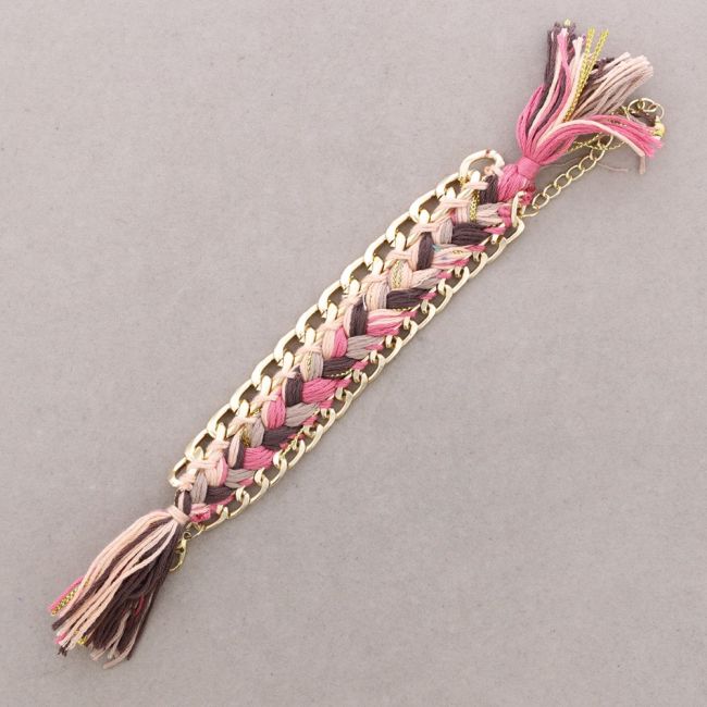 PULSERA CADENA HILO TRENZADO