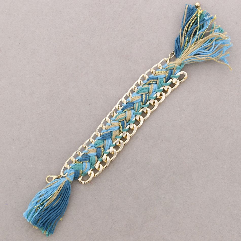 PULSERA CADENA HILO TRENZADO