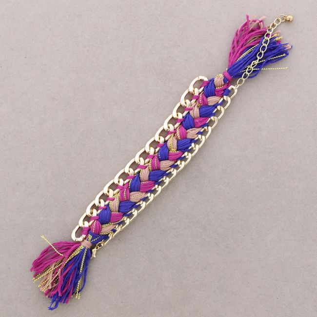 PULSERA CADENA HILO TRENZADO