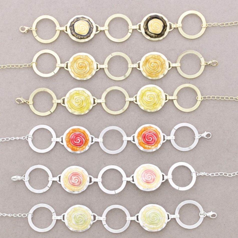 PULSERA METAL ESMALTE