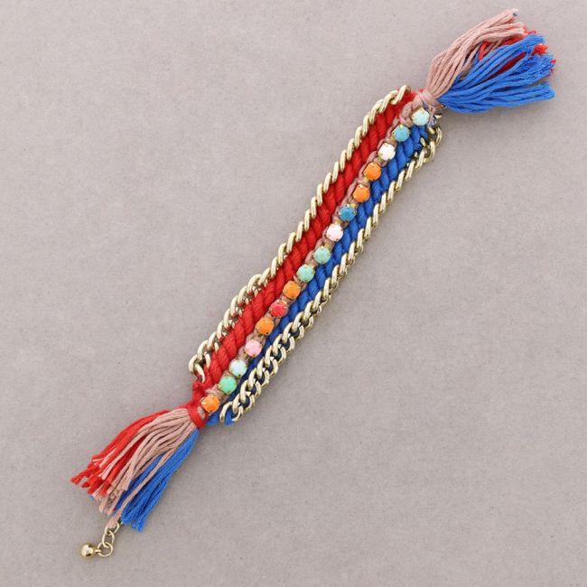 PULSERA CADENA HILO TRENZADO