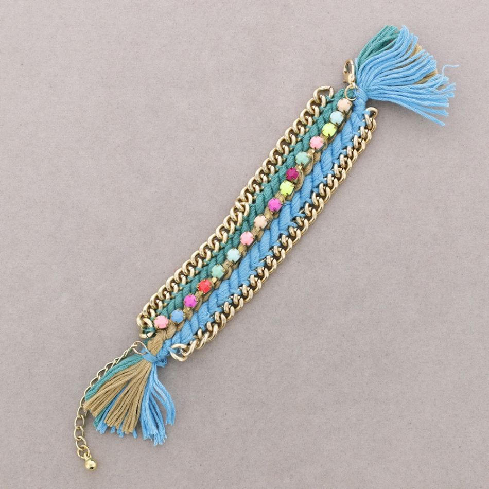 PULSERA CADENA HILO TRENZADO
