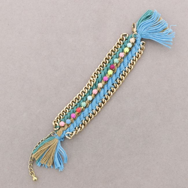 PULSERA CADENA HILO TRENZADO