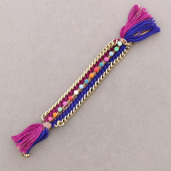PULSERA CADENA HILO TRENZADO