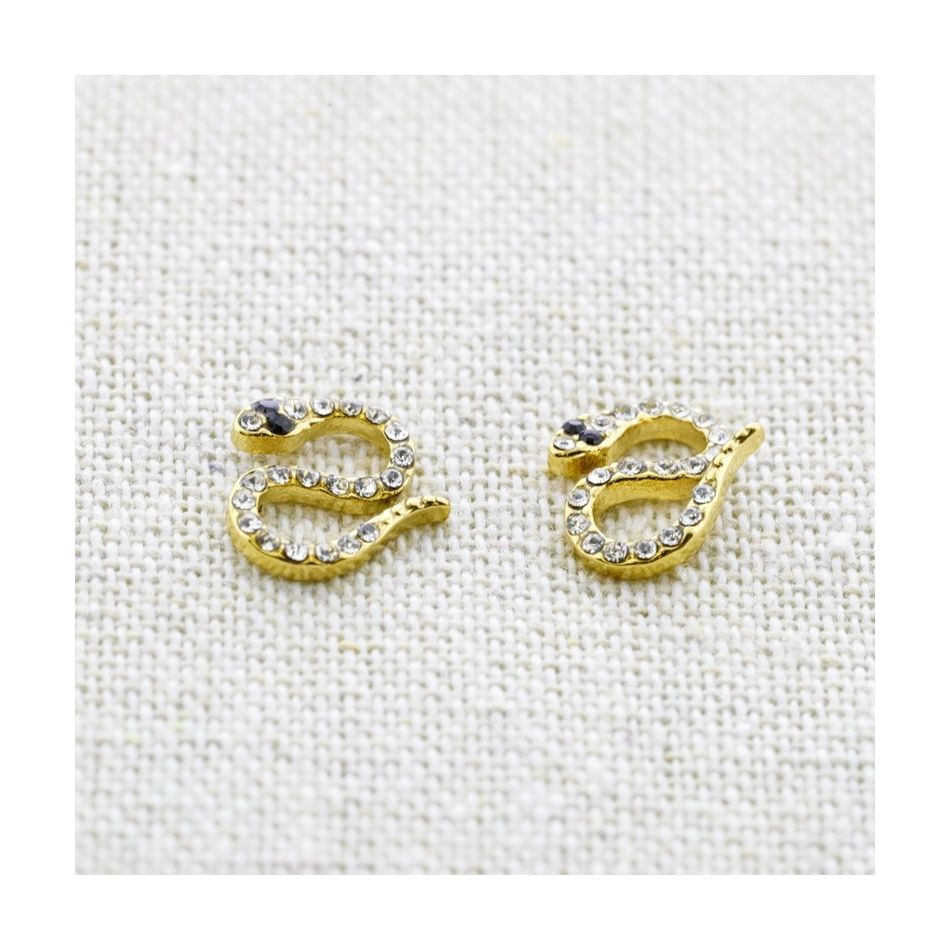 STAINLESS STEEL SNAKE EARRINGS