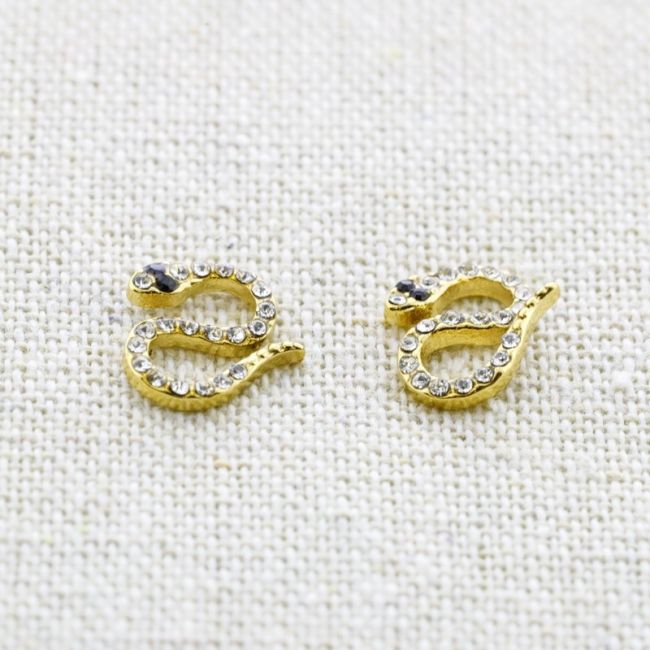 STAINLESS STEEL SNAKE EARRINGS