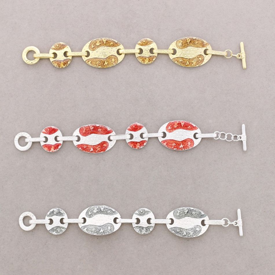 PULSERA METAL ESMALTE