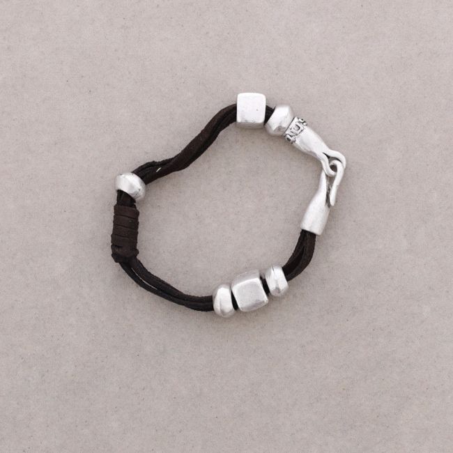 PULSERA ANTELINA CUENTAS METAL