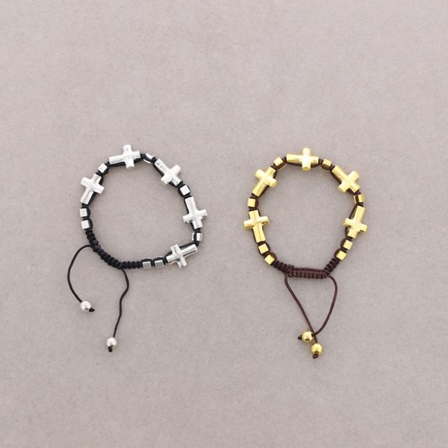 MACRAME CROSS BRACELET