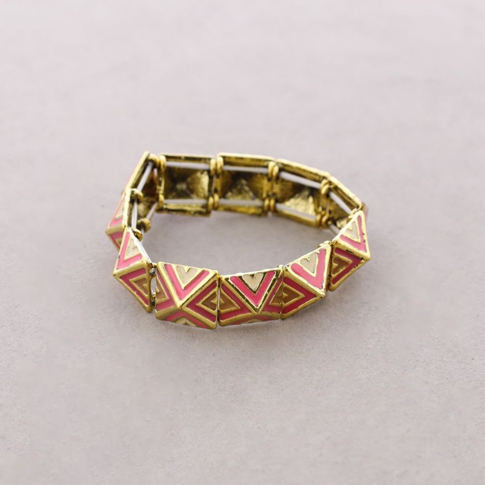 METAL ENAMEL BRACELET