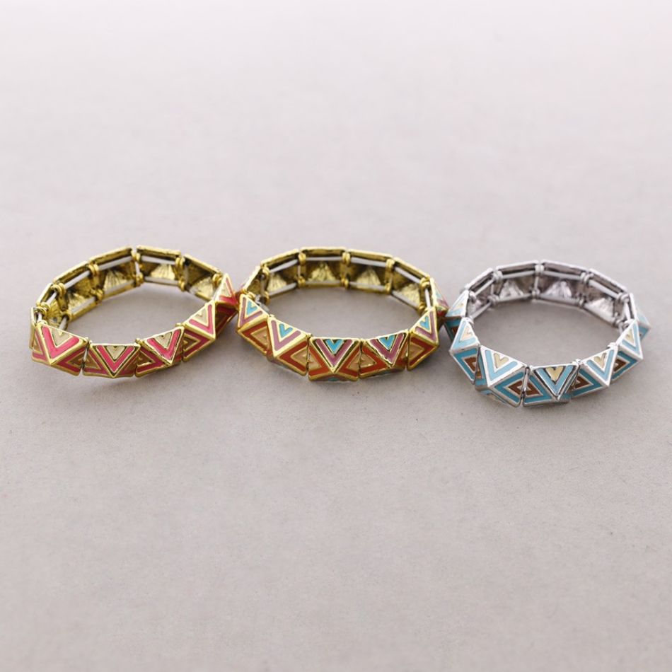METAL ENAMEL BRACELET