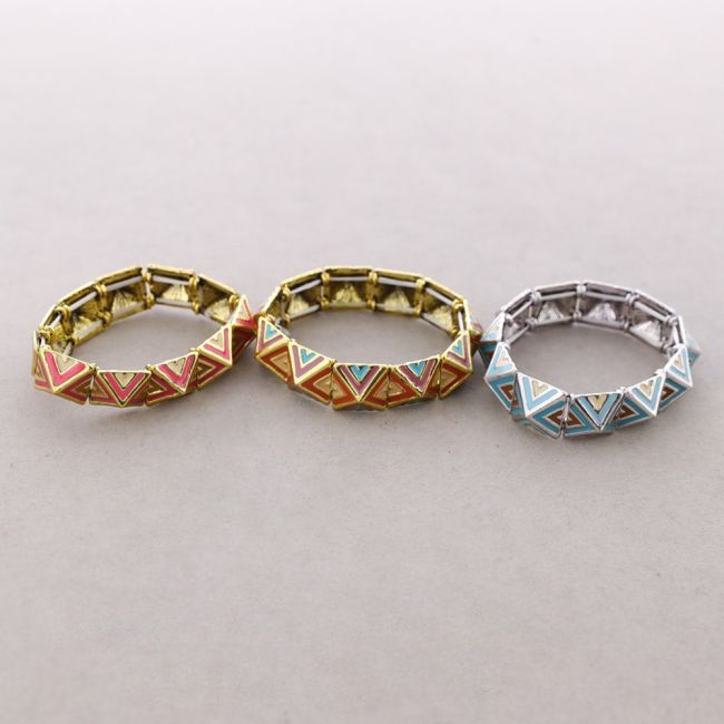 METAL ENAMEL BRACELET