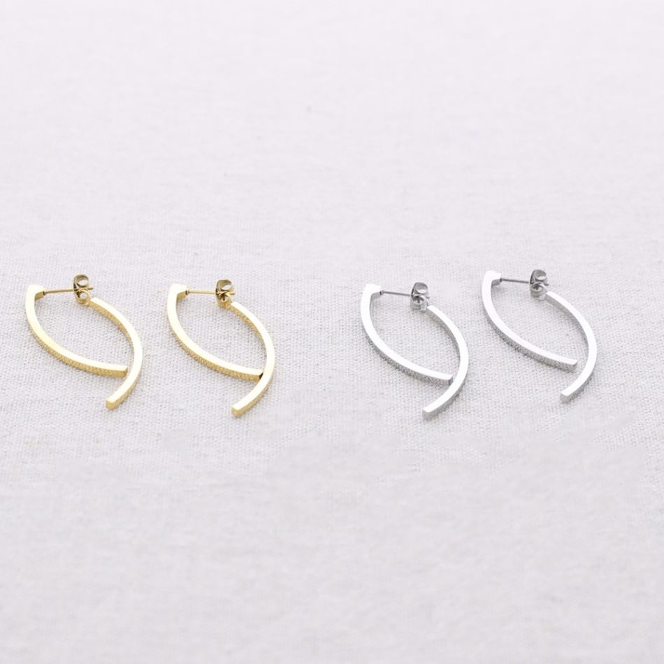 PENDIENTES ACERO PALITOS IRREGULAR