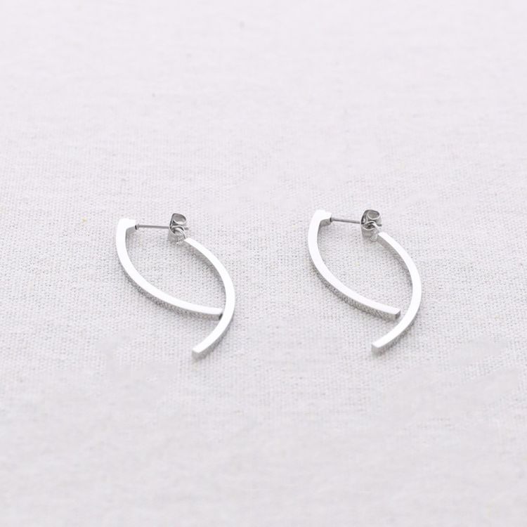 PENDIENTES ACERO PALITOS IRREGULAR 2