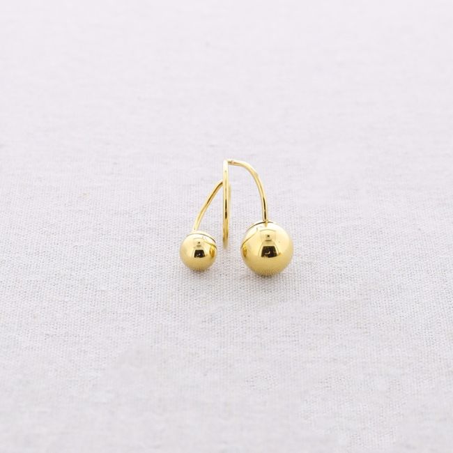 ANILLO ACERO DOBLE BOLA