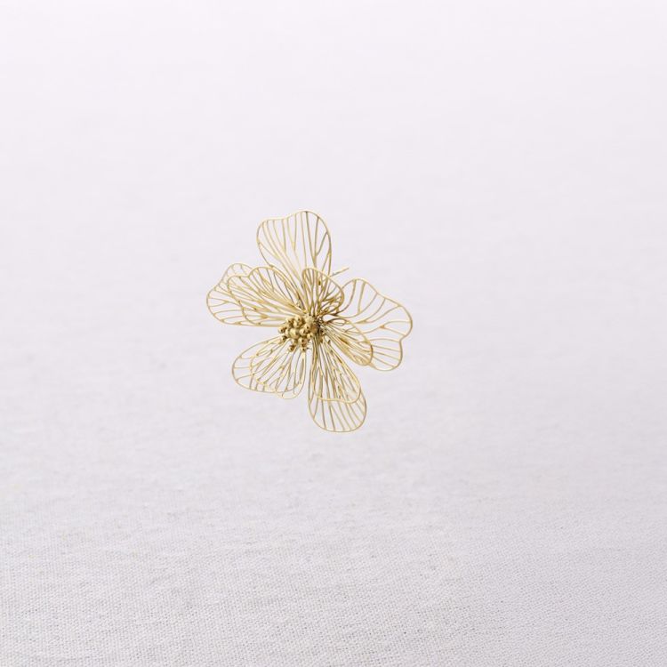 PENDIENTES ACERO FLOR FILIGRANA