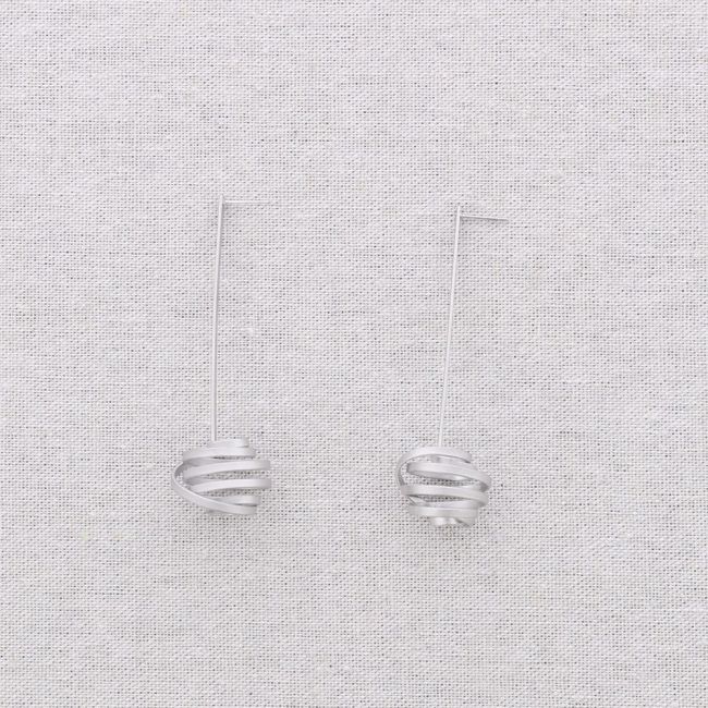 PENDIENTES ACERO PRESIÓN COLGANTE ESPIRAL